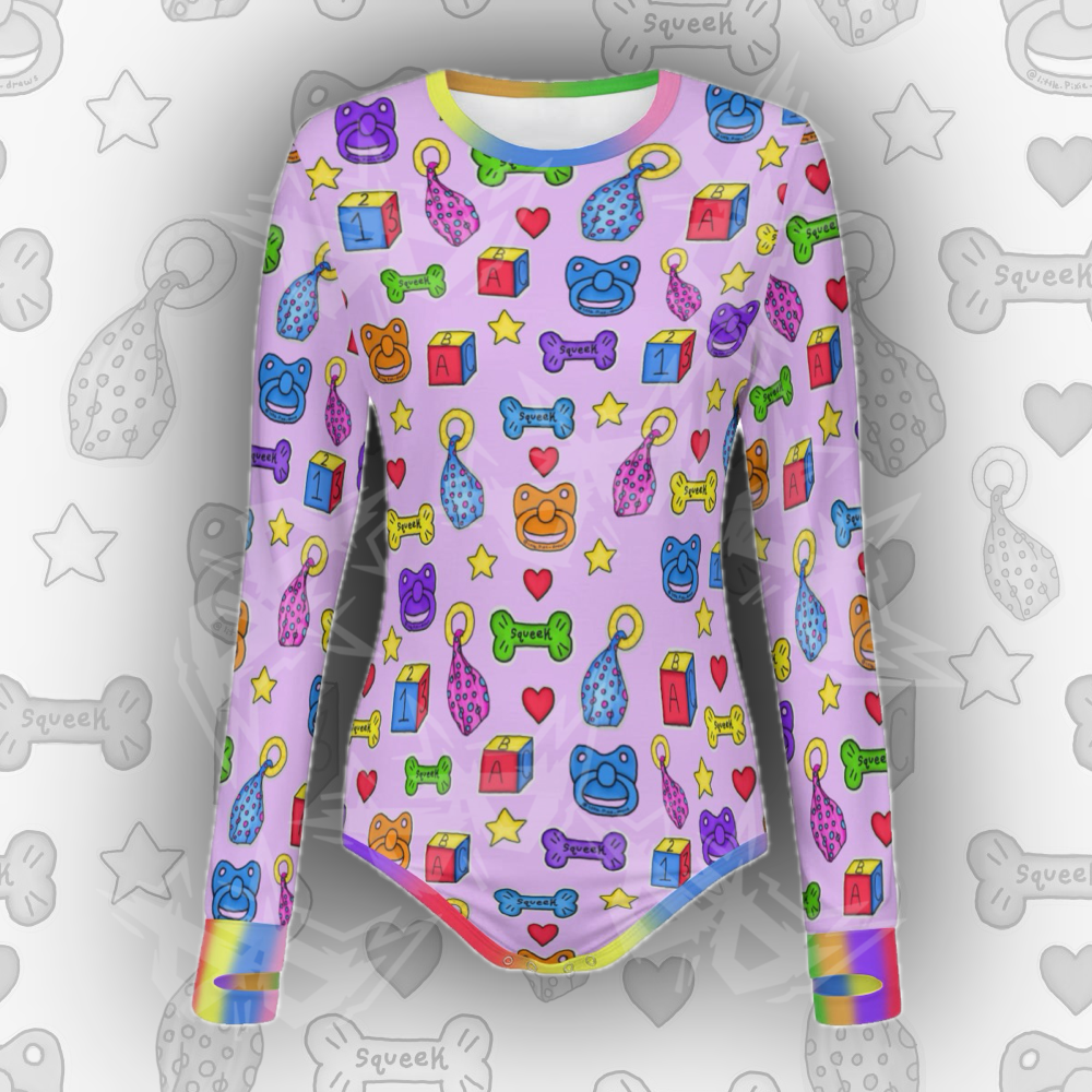 Colourful Kiddo L/S Onesie | Purple