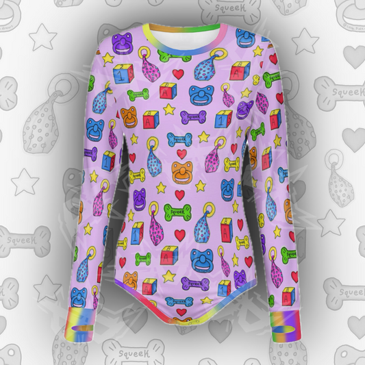 Colourful Kiddo L/S Onesie | Purple