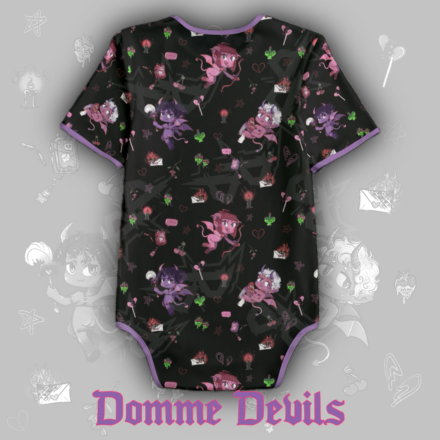 Domme Devils Onesie | Black