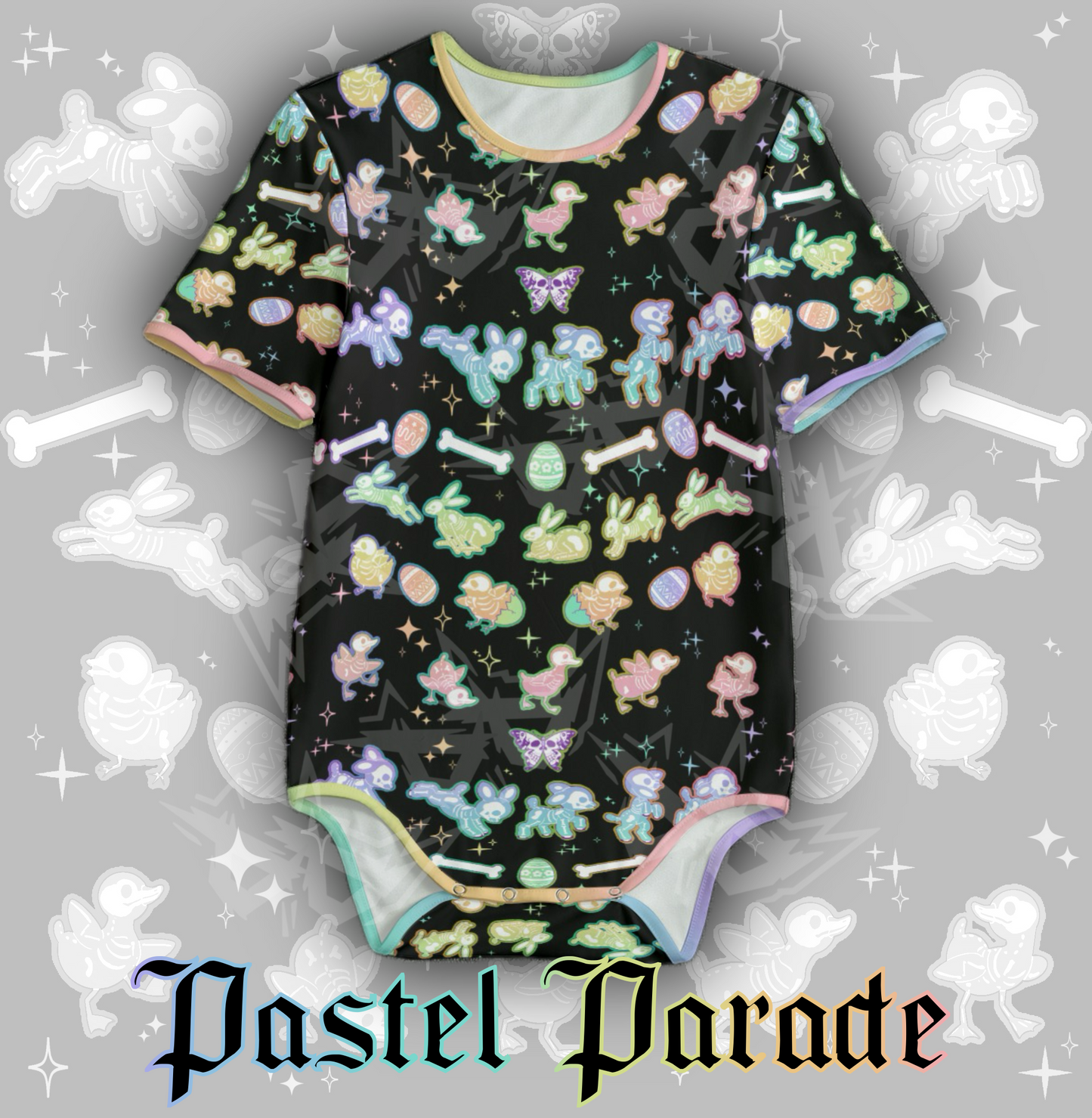 Pastel Parade Onesie | Black