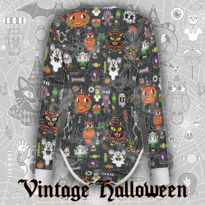 Vintage Halloween L/S Onesie