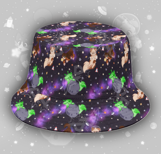Puppies in Space Bucket Hat