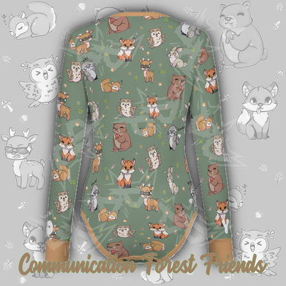 Communication Forest Friends L/S Onesie