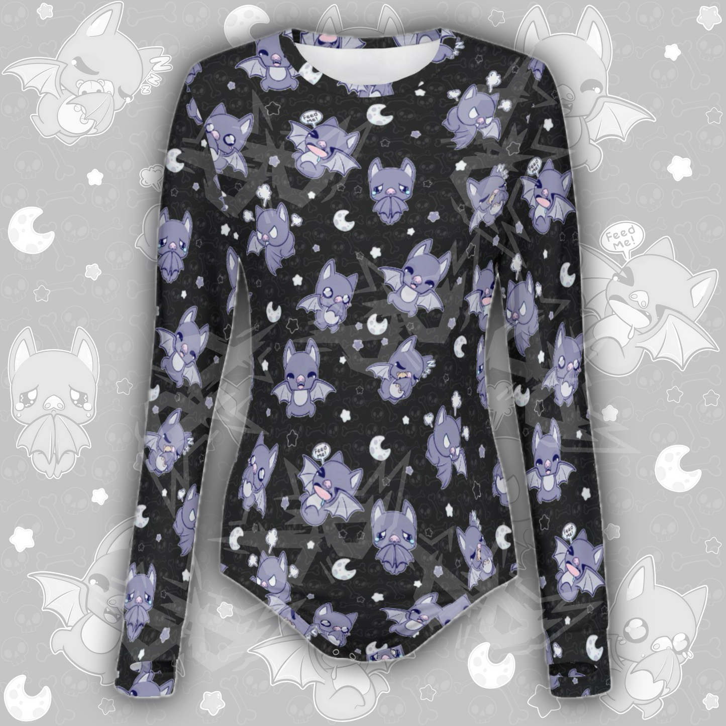 Communication Bats L/S Onesie