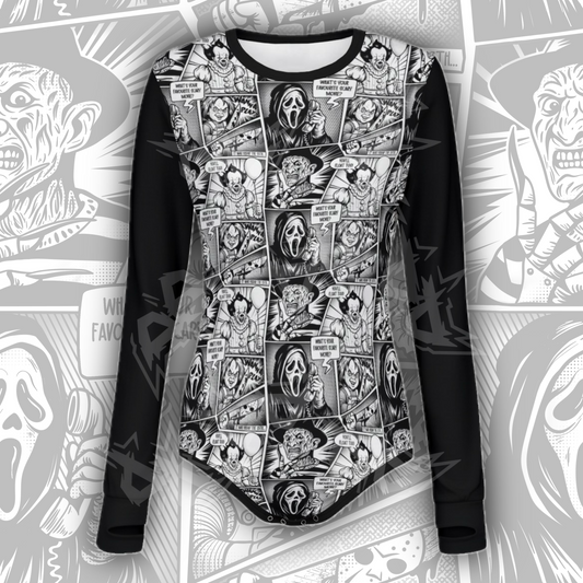 Horror Comic L/S Onesie