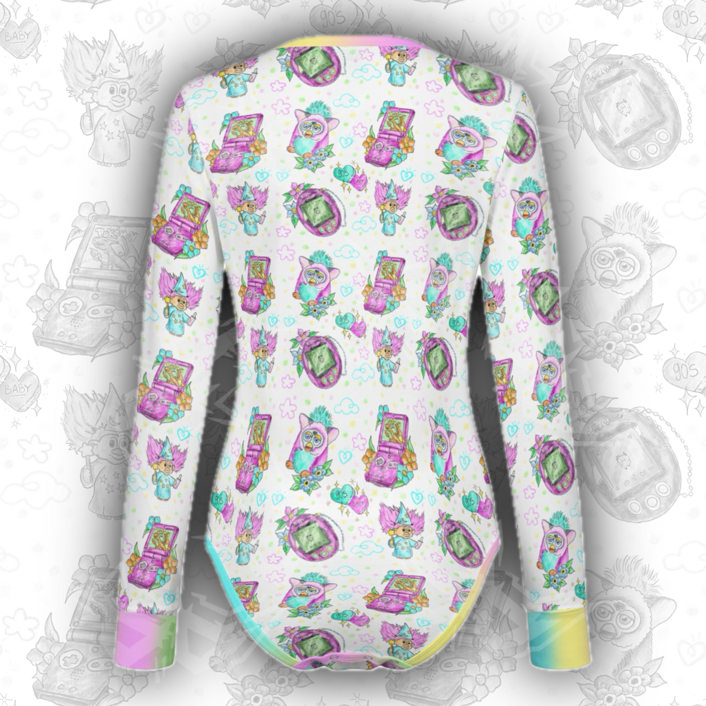 90’s Toys L/S Onesie