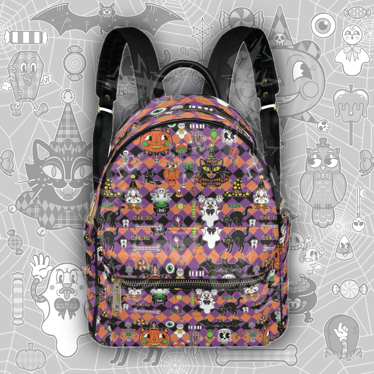 Vintage Halloween Mini Backpack