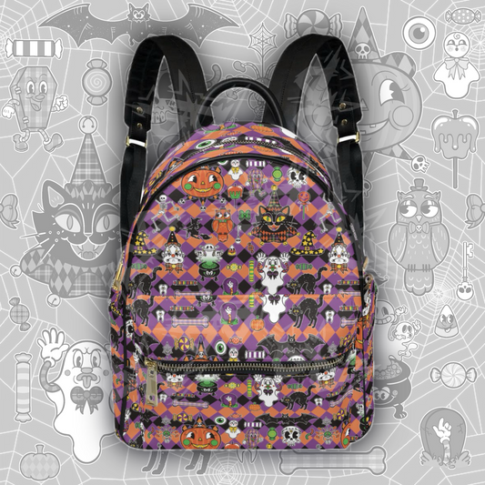 Vintage Halloween Mini Backpack