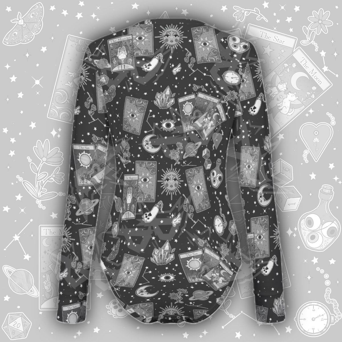 Cosmic Alignment L/S Onesie | Monochrome