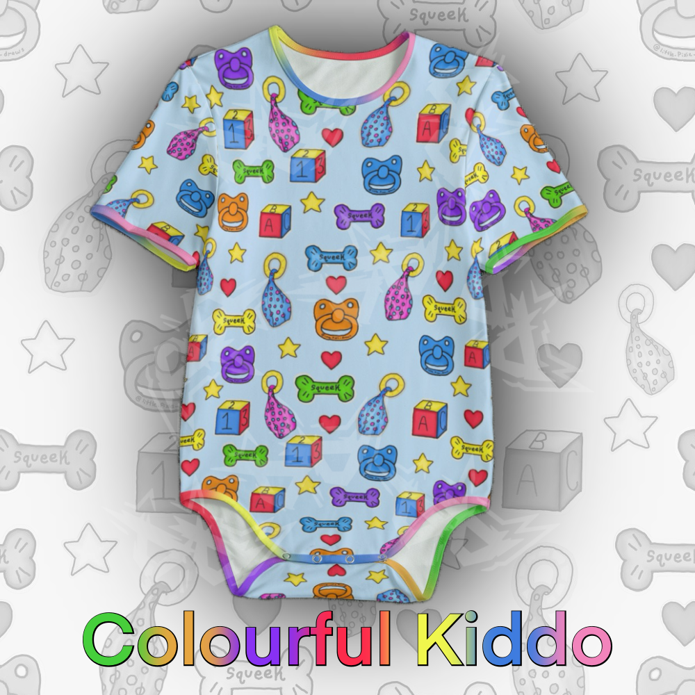 Colourful Kiddo Onesie | Blue