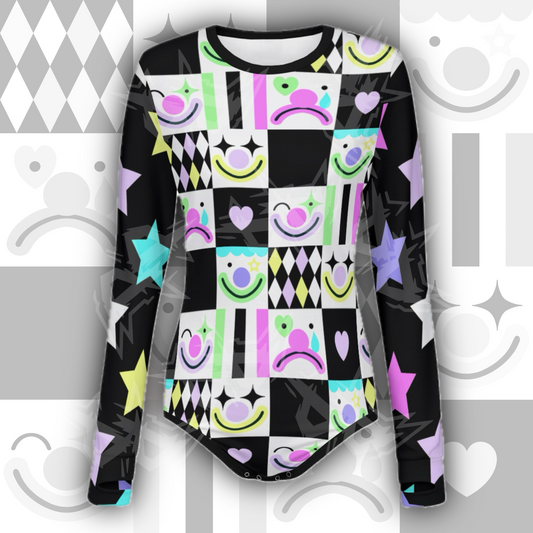 Pastel Clowns L/S Onesie